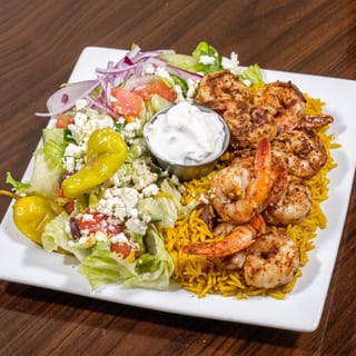 Shrimo Kabob Plate
